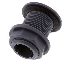 Verschraubung für Entleerungshähne G1'' DN24 Bulkhead Polypropylen (pp) EPDM 10bar (140.5psi) FDA