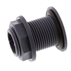 Verschraubung für Entleerungshähne G1'' DN24 Bulkhead Polypropylen (pp) EPDM 10bar (140.5psi) FDA
