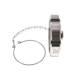 Hutmutter Rd95 X 1/6'' DN 65 Edelstahl 1.4404 NBR DIN 11851 FDA 21 mit Kette