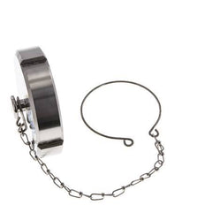 Hutmutter Rd78 X 1/6'' DN 50 Edelstahl 1.4404 NBR DIN 11851 FDA 21 mit Kette