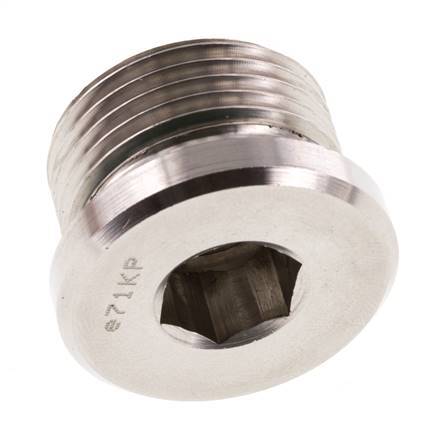 Stopfen M27 X 2 Edelstahl FKM mit Innensechskant 400bar (5620.0psi)