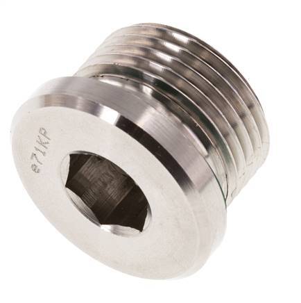 Stopfen M27 X 2 Edelstahl FKM mit Innensechskant 400bar (5620.0psi)