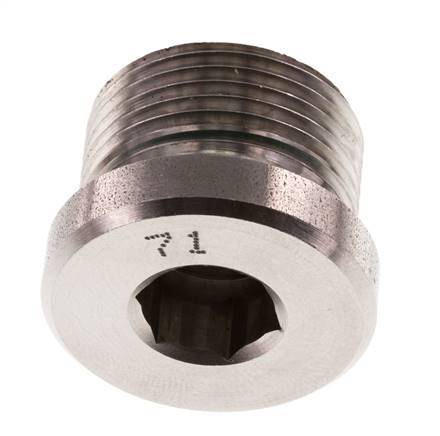 Stopfen M22 X 1.5 Edelstahl FKM mit Innensechskant 400bar (5620.0psi)