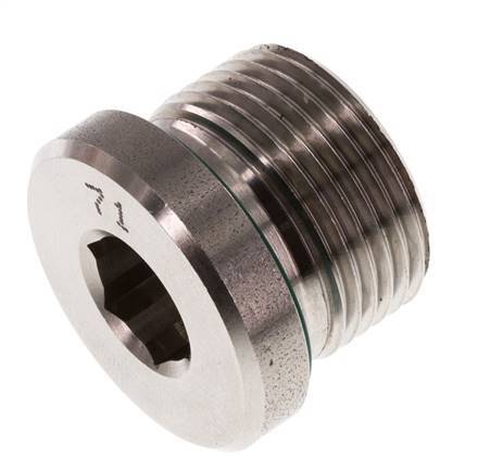 Stopfen M22 X 1.5 Edelstahl FKM mit Innensechskant 400bar (5620.0psi)