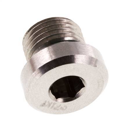 Stopfen M10 X 1 Edelstahl FKM mit Innensechskant 400bar (5620.0psi)