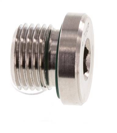 Stecker M16 X 1.5 Edelstahl FKM mit Innensechskant 400bar (5620.0psi)