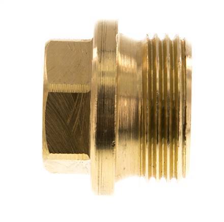 Stecker G1'' Messing mit Manschette und Außensechskant 16bar (224,8psi)