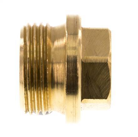 Stecker G1'' Messing mit Manschette und Außensechskant 16bar (224,8psi)