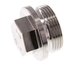 Stecker G1 1/4'' Edelstahl mit Manschette und Außensechskant 40bar (562.0psi)