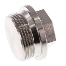 Stecker G1 1/4'' Edelstahl mit Manschette und Außensechskant 40bar (562.0psi)