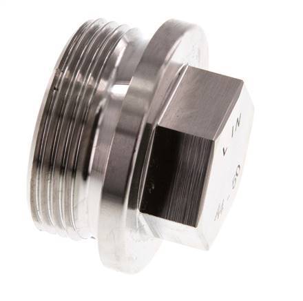 Stecker G1 1/4'' Edelstahl mit Manschette und Außensechskant 40bar (562.0psi)