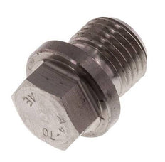 Stopfen G1/4'' aus Edelstahl mit Manschette und Außensechskant 40bar (562.0psi)