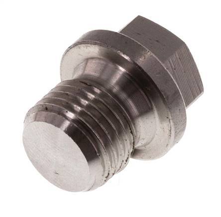 Stopfen G1/4'' aus Edelstahl mit Manschette und Außensechskant 40bar (562.0psi)