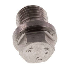 Stopfen G1/4'' aus Edelstahl mit Manschette und Außensechskant 40bar (562.0psi)