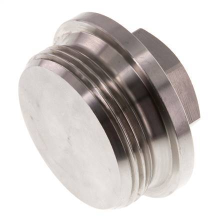 Stopfen G1 1/2'' Edelstahl mit Manschette und Außensechskant 40bar (562.0psi)