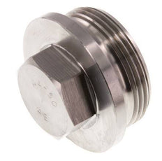 Stopfen G1 1/2'' Edelstahl mit Manschette und Außensechskant 40bar (562.0psi)