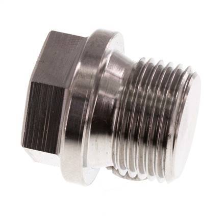 Stopfen G3/8'' aus Edelstahl mit Manschette und Außensechskant 40bar (562.0psi)