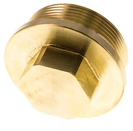 Stecker G2'' Messing mit Manschette und Außensechskant 16bar (224,8psi)