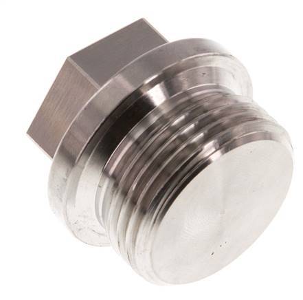 Stopfen G1'' aus Edelstahl mit Manschette und Außensechskant 40bar (562.0psi)