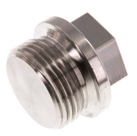 Stopfen G1'' aus Edelstahl mit Manschette und Außensechskant 40bar (562.0psi)