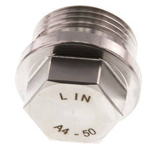 Stopfen G1'' aus Edelstahl mit Manschette und Außensechskant 40bar (562.0psi)