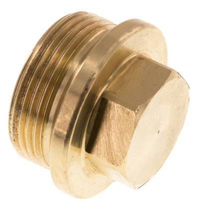 Stecker G1 1/4'' Messing mit Manschette und Außensechskant 16bar (224,8psi)