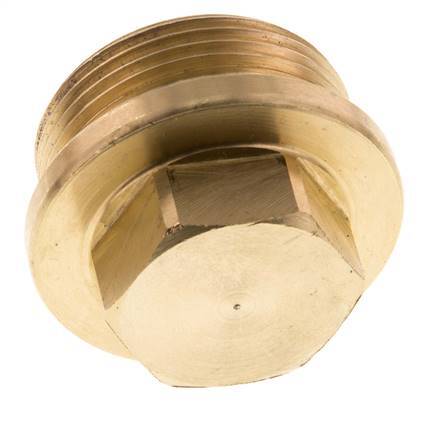 Stecker G1 1/4'' Messing mit Manschette und Außensechskant 16bar (224,8psi)