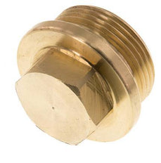 Stecker G1 1/4'' Messing mit Manschette und Außensechskant 16bar (224,8psi)