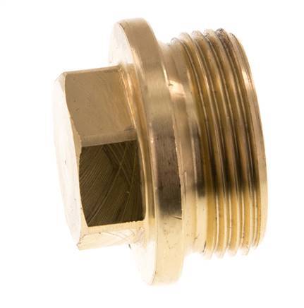 Stecker G1 1/4'' Messing mit Manschette und Außensechskant 16bar (224,8psi)