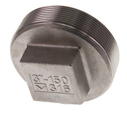 Stopfen R3'' Edelstahl mit Außenvierkant 16bar (224.8psi)