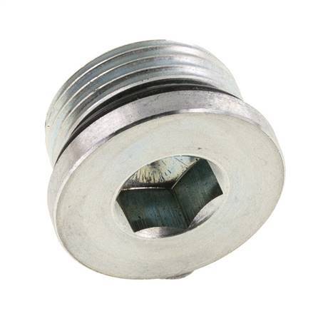 Stopfen UN 1-3/16INCH-12 Stahl NBR mit Innensechskant 400bar (5620.0psi)