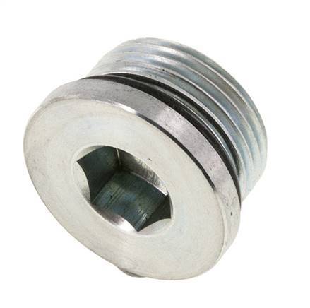 Stopfen UN 1-3/16INCH-12 Stahl NBR mit Innensechskant 400bar (5620.0psi)
