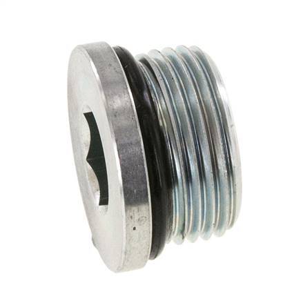 Stopfen UN 1-3/16INCH-12 Stahl NBR mit Innensechskant 400bar (5620.0psi)