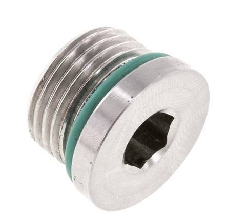 Stopfen UNF 3/4INCH-16 Edelstahl FKM mit Innensechskant 630bar (8851.5psi)