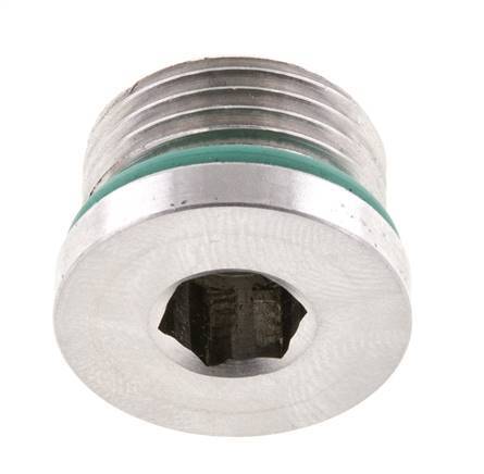 Stopfen UNF 3/4INCH-16 Edelstahl FKM mit Innensechskant 630bar (8851.5psi)