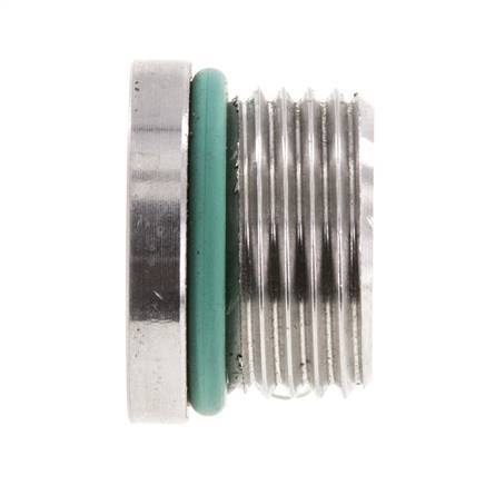 Stopfen UNF 3/4INCH-16 Edelstahl FKM mit Innensechskant 630bar (8851.5psi)