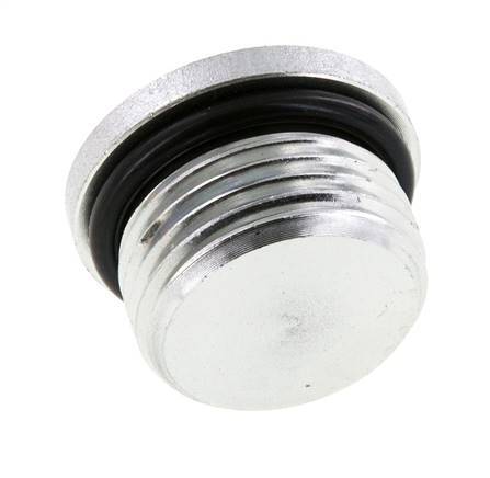 Stopfen UN 1-1/16''-12 Stahl NBR mit Innensechskant 400bar (5620.0psi)