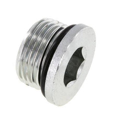 Stopfen UN 1-1/16''-12 Stahl NBR mit Innensechskant 400bar (5620.0psi)
