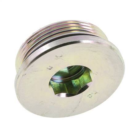 Stopfen UN 1-7/8''-12 Stahl NBR mit Innensechskant 250bar (3512.5psi)