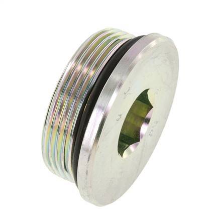 Stopfen UN 1-7/8''-12 Stahl NBR mit Innensechskant 250bar (3512.5psi)