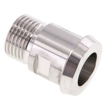 DIN 11851 Sanitärverschraubung (Molkerei) 28mm Konus x G1/2 Zoll Außengewinde aus Edelstahl