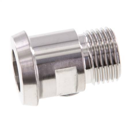 DIN 11851 Sanitärverschraubung (Molkerei) 28mm Konus x G1/2 Zoll Außengewinde aus Edelstahl