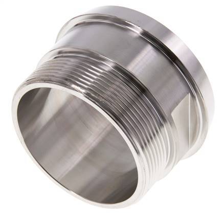 DIN 11851 Sanitärverschraubung (Molkerei) 86mm Konus x G2 1/2 Zoll Außengewinde aus Edelstahl
