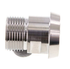 DIN 11851 Sanitärverschraubung (Molkerei) 44mm Konus x G1 Zoll Außengewinde aus Edelstahl