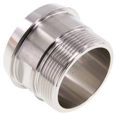 DIN 11851 Sanitärverschraubung (Molkerei) 68mm Konus x G2 Zoll Außengewinde aus Edelstahl