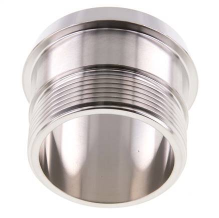 DIN 11851 Sanitärverschraubung (Molkerei) 68mm Konus x G2 Zoll Außengewinde aus Edelstahl