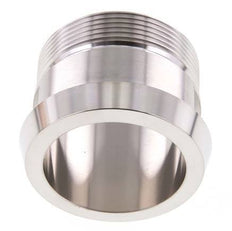 DIN 11851 Sanitärverschraubung (Molkerei) 68mm Konus x G2 Zoll Außengewinde aus Edelstahl