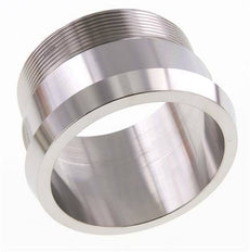 DIN 11851 Sanitärverschraubung (Molkerei) 100mm Konus x G3 Zoll Außengewinde aus Edelstahl
