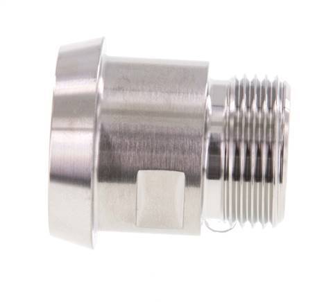 DIN 11851 Sanitärverschraubung (Molkerei) 36mm Konus x G3/4 Zoll Außengewinde aus Edelstahl