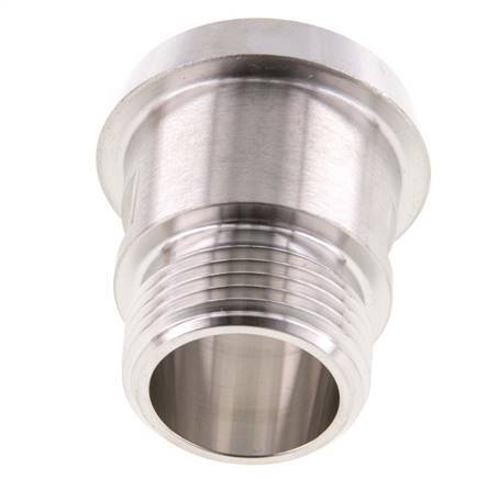 DIN 11851 Sanitärverschraubung (Molkerei) 36mm Konus x G3/4 Zoll Außengewinde aus Edelstahl